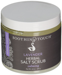 Soothing Touch Herbal Salt Scrub, Lavender - 20 Oz