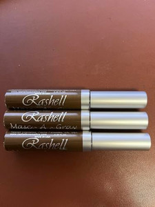 (3 Pack) RASHELL Masc-A-Gray Hair Color Mascara - Brown by Rashell