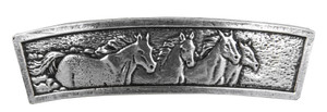 Horses Hair Clip, Hand Crafted Metal Barrette Made in the USA with a Large 80mm Clip by Oberon Design