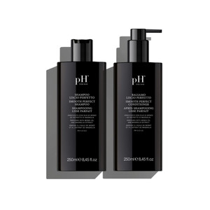 pH PURE HAIR Smoothing Duo - Anti-Frizz Shampoo and Conditioner Set - Sulfate-Free Hydrating Shampoo Conditioner for Dry Hair & Curly Hair - Soft, He