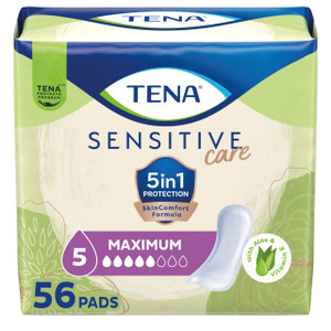TENA Sensitive Care Maximum Pads, Regular Length, 56 count