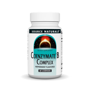 Source Naturals Coenzymate B Complex, Peppermint Flavor That Melts in Mouth - B Vitamins - 60 Lozenges