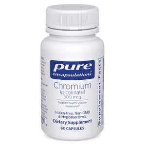 Pure Encapsulations Chromium (Picolinate) 500 mcg - for Lipid & Carbohydrate Metabolism* - Mineral Supplement - Superior Absorption Chromium Suppleme