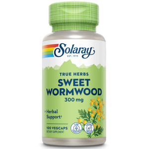 SOLARAY Sweet Wormwood Capsules 300 mg for Adults - Sweet Wormwood Aerial Supplement for Men & Women, Artemisia Annua, Herbal Support, Vegetarian/Veg