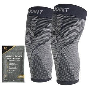 CopperJoint Knee Compression Sleeve Knee Support for Women & Men - Breathable Copper Infused Nylon - Non-Slip - For Pain Relief, Recovery, Swelling &