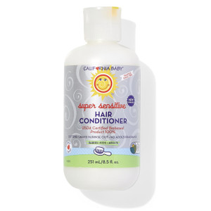 California Baby Super Sensitive Hair Conditioner | 100% Plant-Based | Fragrance Free Conditioner | Rinse-out or Leave in Conditioner | 251 mL / 8.5 o