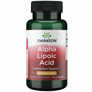 Swanson Alpha Lipoic Acid - Natural Supplement Supporting Healthy Blood Pressure Levels Already Within a Normal Range - Promotes Carbohydrate Metabol