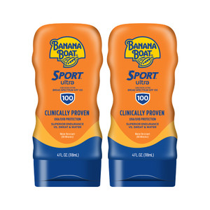 Banana Boat Sport Ultra SPF 100 Sunscreen Lotion, 4oz | Banana Boat Sunscreen Lotion SPF 100, 4oz each Twin Pack