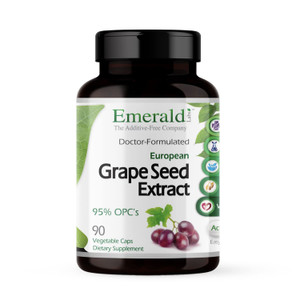 EMERALD LABS European Grape Seed Extract - Antioxidant & Immune Support Supplement - Supports Healthy Blood Flow - 90 Vegetable Capsules (90-Day Supp
