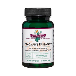 Vitanica - Woman's Passage - Menopause Support - 30 Vegetarian Capsules