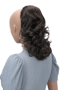 CAISHA 12" Hair Piece Braid Ponytail Extension Voluminous Wavy Brown PH2a