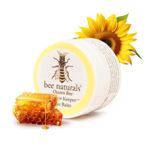 Bee Naturals Queen Bee Best Eye Balm Peeper Keeper - Natural Eye Balm with Vitamin E & 10 Oils - Reduces Crow's Feet, Wrinkles & Fine Lines - Moistur