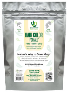 Blonde Henna Hair Color For All Kit | 100% All Natural Hair Dye & Beard Dye Powder (Sunshine Light Blonde) Organic, Herbal & Vegan Chemical & Cruelty