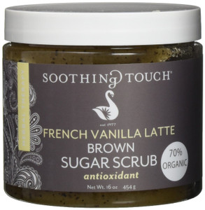 Soothing Touch, French Vanilla Latte Organic Brown Sugar Scrub, 16 oz