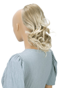 CAISHA 12" Hair Piece Braid Ponytail Extension Voluminous Wavy Blonde Mix PH4a