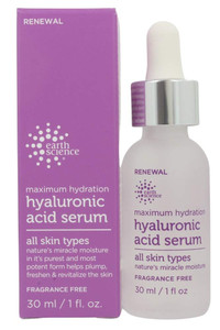 EARTH SCIENCE - Maximum Hydration Hyaluronic Acid Serum for Moisturizing & Anti-Aging (1 oz.)