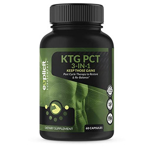 eXplicit Supplements Keep Those Gains PCT 3-in-1 - Post Cycle Therapy - 60 Capsules