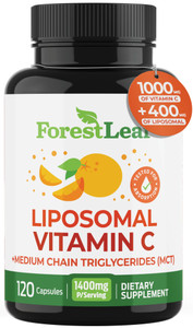 ForestLeaf Liposomal Vitamin C 1000mg Capsules | High Dose Vitamin C Liposomal Supplement w Coconut Oil Fatty Acids | Fast Absorption | Immune Suppor