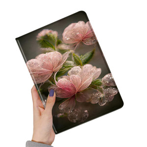 Floral Pattern Case Compatible with iPad Mini 7 A17 Pro Case iPad Mini 7th / 6th Generation Case Support Pencil Charging Cute Flower Case Soft TPU Ba