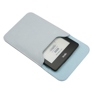 Sleeve Bag Suede Leather for 6.8" Kindle Paperwhite 11th Generation 2021 Released, Portable Water Repellent Protective Case (Blue)