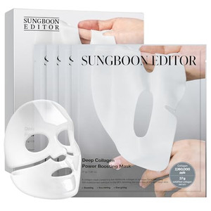 SUNGBOON EDITOR Deep Collagen Overnight Mask Hydrating Mask for Glass Skin, Wrinkle Care, Firming & Pore Refining 2,160,000PPB Collagen + 9 Peptides