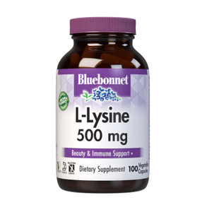 Bluebonnet Nutrition L-Lysine 500mg, for Healthy Immune Function, Supports Collagen Synthesis, Soy-Free, Gluten-Free, Non-GMO, Kosher Certified, Vega