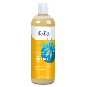 Life-flo Pure Shea Nut Oil, Cold Pressed, Hair Care, Skin Care, Multi-Purpose Body Oil Nourishes Dry Hair and Skin, Stays Liquid at Room Temperature,