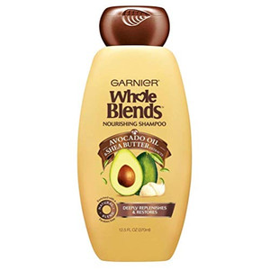 Garnier Whole Blends Nourishing Shampoo, Avocado Oil & Shea Butter Extracts 12.50 oz (Pack of 2)