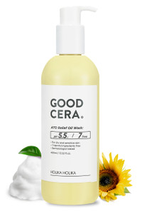 HOLIKA HOLIKA Good Cera ATO Relief Oil Wash 5.41 fl oz | Bath Oil & Body Wash Moisturizing Skin w/Fermented Ceramides | Hydrating Body Wash Sensitive