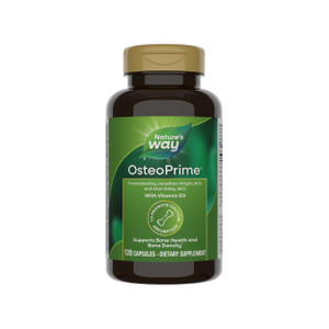 Nature's Way OsteoPrime, Supports Bone Health and Density*, Vitamin D3, Gluten Free, 120 Vegetarian Capsules (Packaging May Vary)
