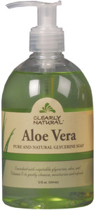 Clearly Natural Essentials Aloe Vera Liquid Glycerine Soap, 12 Ounce (Pack of 2)