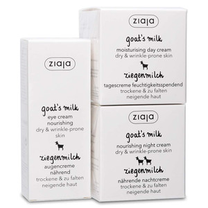 Ziaja Goat's Milk Bundle: Day, Night & Eye Cream