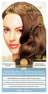 Tints of Nature Simply Healthier Hair Colour, 6N Natural Dark Blonde, Permanent Hair Colour, 4.4 Oz