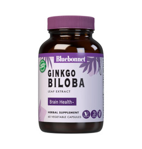 BlueBonnet Ginkgo Biloba Leaf Extract Supplement, 60 Count