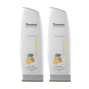 Himalaya Botanique Invigorating Face Wash to Tighten & Revitalize Tired, Dull Skin, and Minimize Pores 5.07 oz, 2 Pack