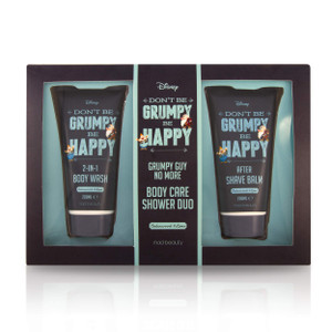 MAD BEAUTY Disney Grumpy Body Care Shower Duo, Cedarwood and Lime Body Wash and After Shave Balm (Each 200 ML), Grumpy Guy No More, Shower Travel Set