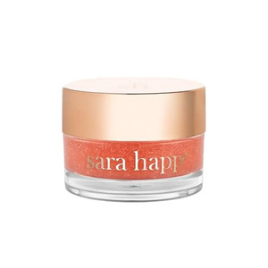 Sara Happ The Lip Scrub: Sparkling Peach Sugar Scrub for Dry Lips - Gently Exfoliate, Polish, and Revitalize Lips with Vitamin E and Jojoba & Grape O