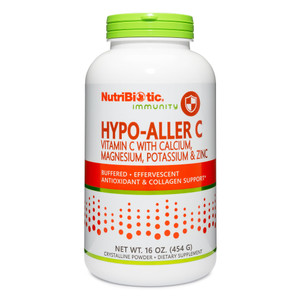 NutriBiotic - Hypo-Aller C Powder Vitamin C & Minerals, 16 Oz | 1300 Mg Vitamin C for Antioxidant & Collagen Support | Buffered with Calcium, Magnesi