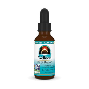 Source Naturals Wellness Oil of Oregano, Standardized to 70% Carvacrol, Non GMO - 0.4 Fluid oz - May Provide Support to The Immune System*