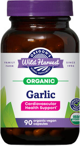 Oregon's Wild Harvest, Certified Organic Garlic Capsules, Non-GMO, 1575 MGS, 90 Count