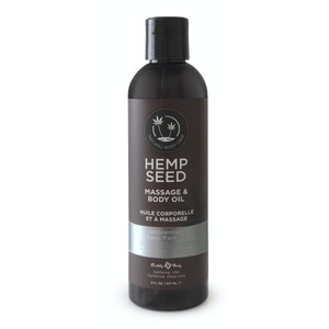 Hemp Seed Massage & Body Oil, Unscented - 8 fl. oz. - Nourishing, Moisturizing Massage Oil - Hemp Seed, Apricot, Grapeseed & Sweet Almond Oil - Vegan