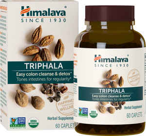 Himalaya Organic Triphala, 2 Month Supply, for Colon Cleanse, Detox & Occasional Constipation, USDA Certified Organic, Non-GMO, Gluten-Free, Extract
