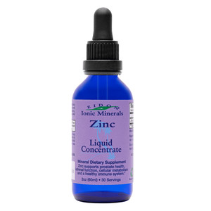 Eidon Ionic Minerals Liquid Zinc Concentrate - Ionic Zinc Sulfate Supplement Drops for Men, Women, & Kids, Support Immune System, Hair and Skin, Live