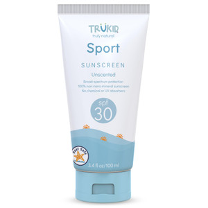 TruKid Sport Mineral Sunscreen SPF 30 - All Natural Kids & Baby Sunscreen for Face & Body, Non-Toxic Zinc Oxide Sunblock Protection for Sensitive Ski