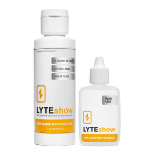 LyteShow - Electrolyte Drops for Rapid Rehydration + Digestion + Brain + Energy + Immunity | No Sugar | Trace Minerals | Unflavored, Subtle Mineral T