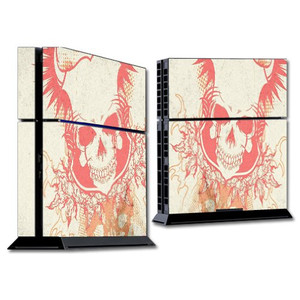 MightySkins Skin Compatible with Sony PlayStation 4 PS4 Console wrap Sticker Skins Vintage Skull