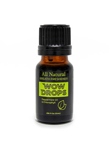 WOW Drops Pure Peppermint Essential Oil- .34 OZ Travel Size, 100% Pure Natural, Vegan, Premium Grade Essential Oils for Diffuser, Bath, Tea