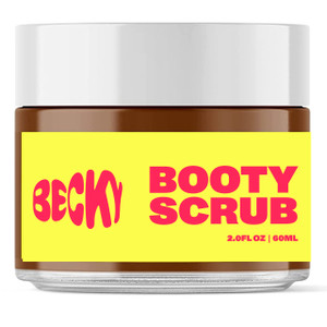 Becky | Natural Walnut Scrub + Exfoliator for Smooth Skin  Reduces Cellulite, Stretch Marks, Bikini Bumps, and Dry Skin | For Butt, Thighs, Legs, an