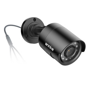 ANNKE 1080p Security Camera 4-in-1 CCTV Bullet Wired Cam, AHD/TVI/CVI/CVBS, Analog Surveillance Video Add-On Black Camera for Outdoor Use, 100ft Clea