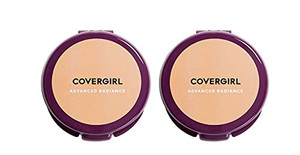 COVERGIRL advanced radiance pressed powder, natural beige, pack of 2, 0.39 Ounce